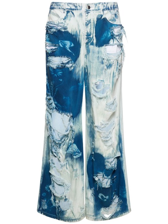 LuisaViaRoma MITHRIDATEJeans larghi distressed stampati