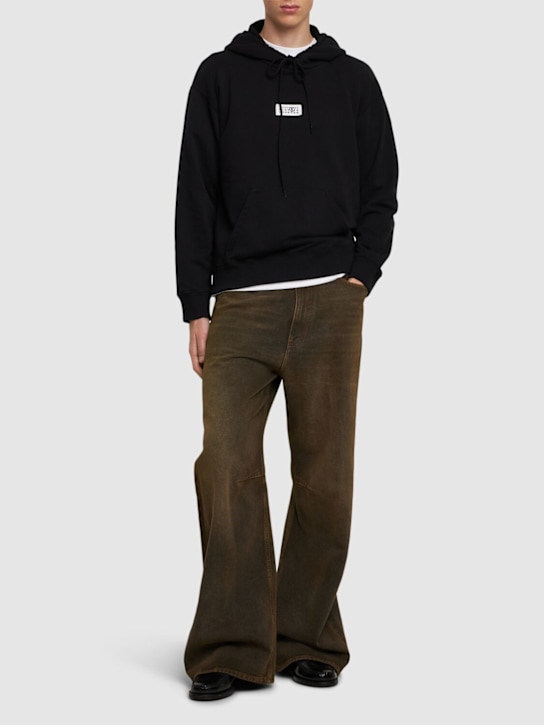 LuisaViaRoma MM6 Maison MargielaFelpa In Jersey Di Cotone Con Cappuccio