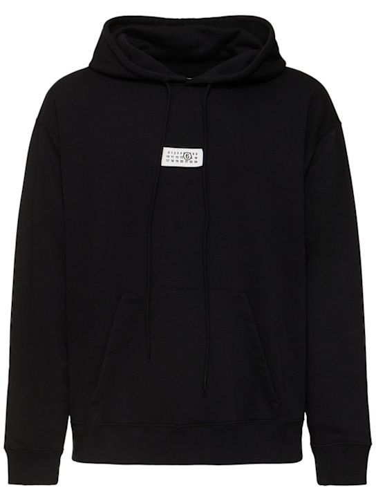 LuisaViaRoma MM6 Maison MargielaFelpa in jersey di cotone con cappuccio