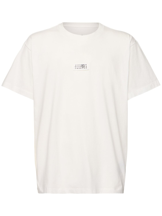LuisaViaRoma MM6 Maison MargielaT-shirt in jersey di cotone con logo