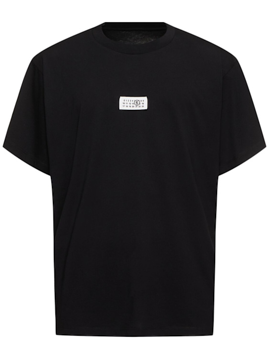 LuisaViaRoma MM6 Maison MargielaT-shirt in jersey di cotone con logo