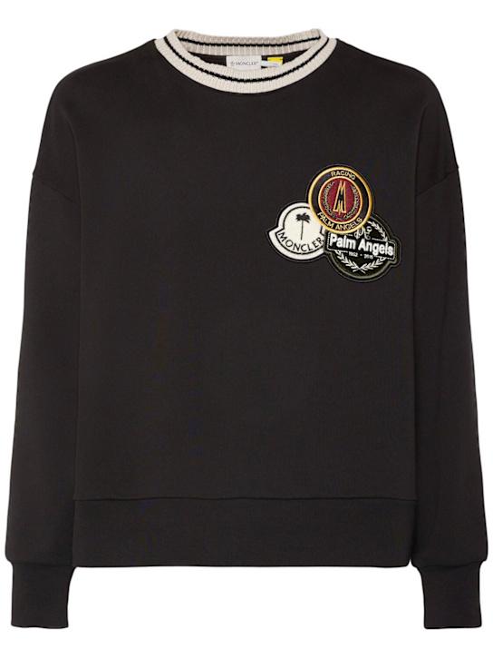 LuisaViaRoma Moncler GeniusFelpa Moncler x Palm Angels in cotone