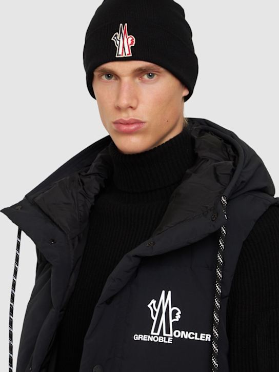 LuisaViaRoma Moncler GrenobleCappello Beanie In Maglia Di Lana Con Logo