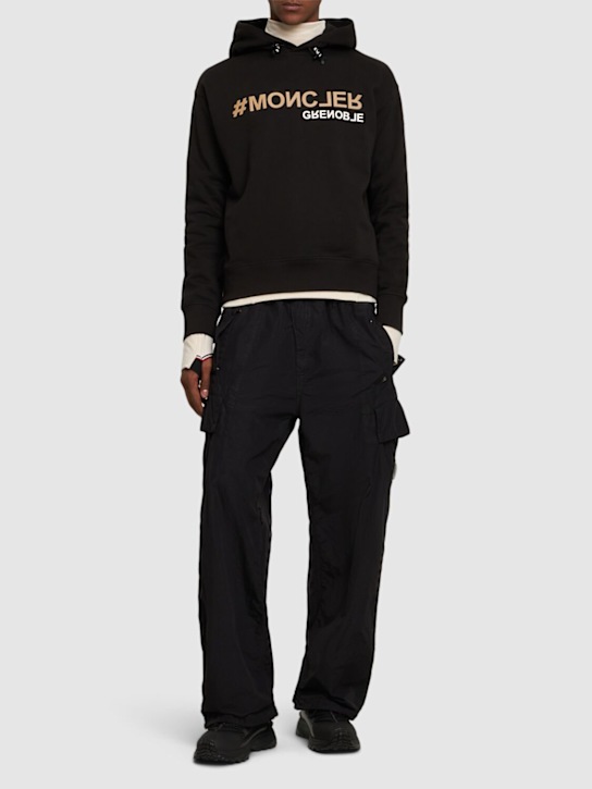 LuisaViaRoma Moncler GrenobleFelpa In Pile Di Cotone Con Cappuccio