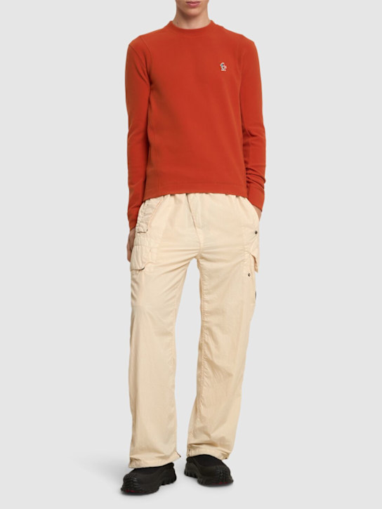 LuisaViaRoma Moncler GrenobleFelpa In Pile Stretch / Logo