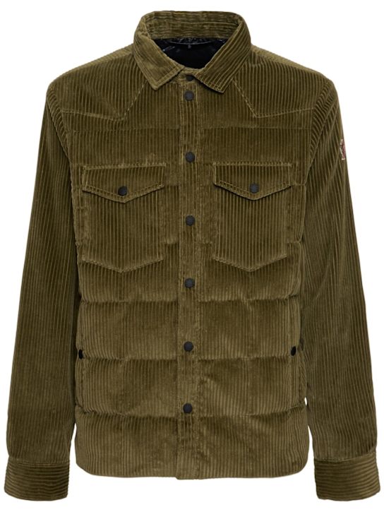 LuisaViaRoma Moncler GrenobleGelt cotton down shirt jacket