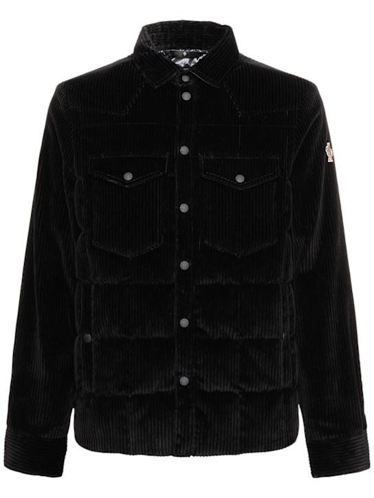 LuisaViaRoma Moncler GrenobleGelt cotton down shirt jacket