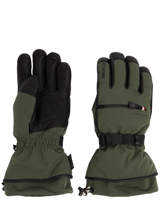 LuisaViaRoma Moncler GrenobleLogo padded tech ski gloves