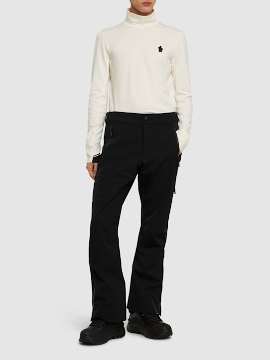 LuisaViaRoma Moncler GrenobleLogo Polartec Nylon Turtleneck T-shirt