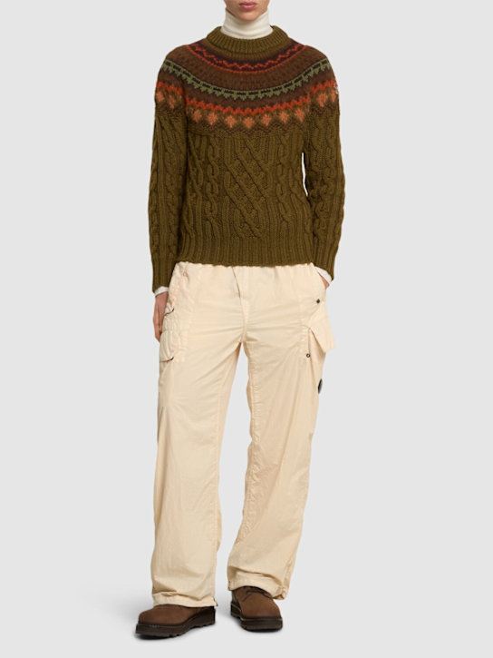 LuisaViaRoma Moncler GrenobleMaglia In Lana Vergine Cardata