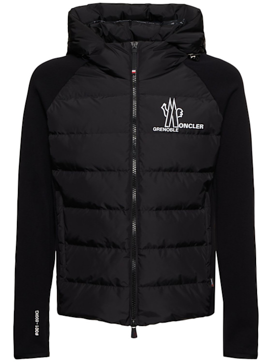 LuisaViaRoma Moncler GrenoblePiumino cardigan in misto techno Polartec con zip