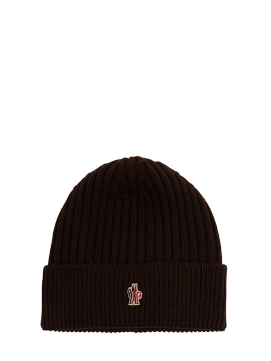 LuisaViaRoma Moncler GrenobleRibbed knit virgin wool beanie