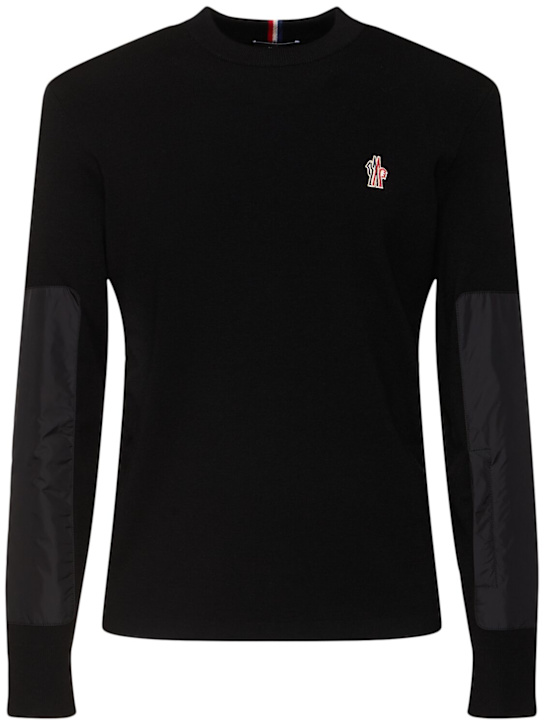 LuisaViaRoma Moncler GrenobleWool blend turtleneck sweatshirt