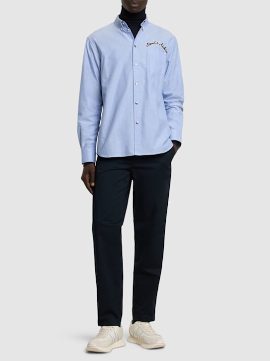 LuisaViaRoma MonclerCamicia Oxford In Cotone Con Logo Ricamato