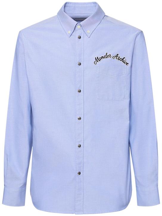 LuisaViaRoma MonclerCamicia Oxford in cotone con logo ricamato