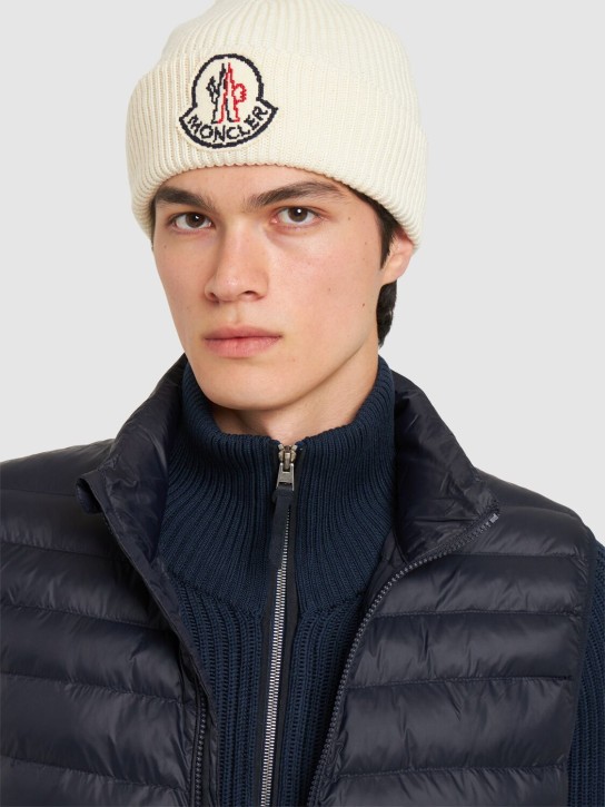 LuisaViaRoma MonclerCappello Beanie In Cordonetto Di Lana / Logo