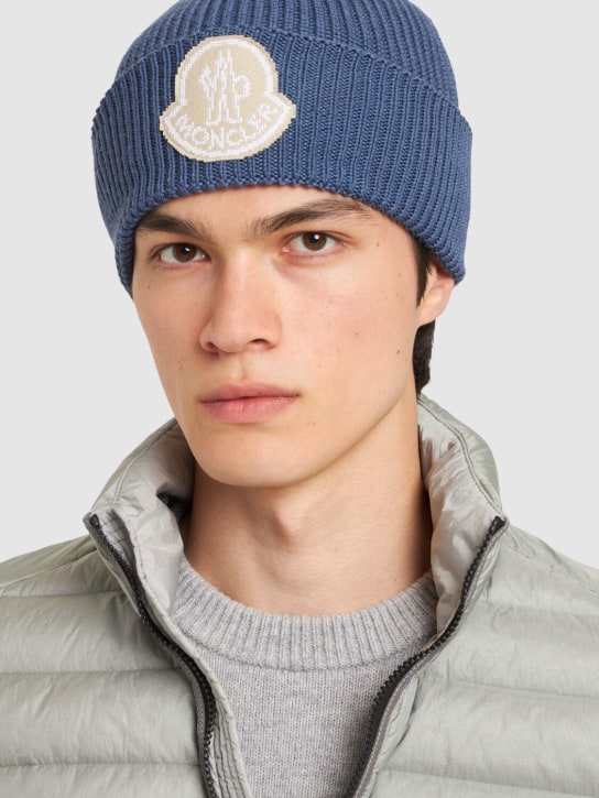 LuisaViaRoma MonclerCappello Beanie In Cordonetto Di Lana / Logo