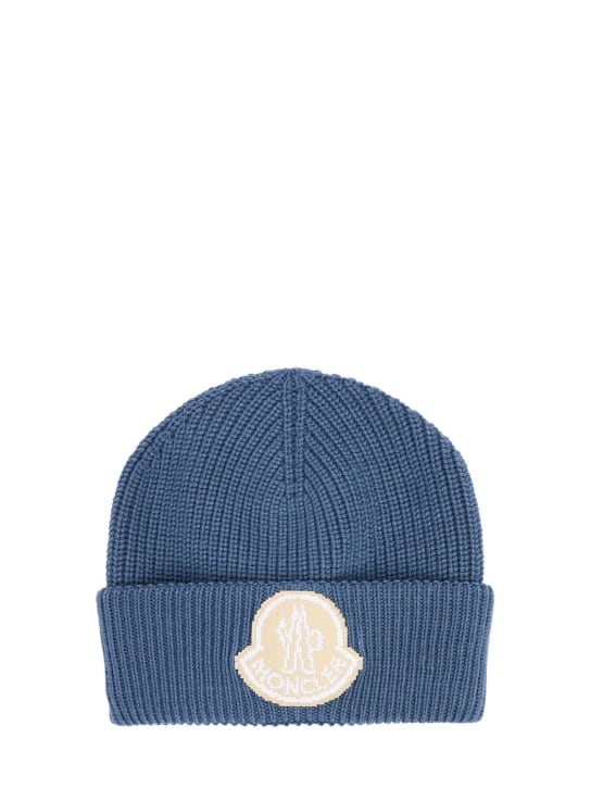 LuisaViaRoma MonclerCappello beanie in cordonetto di lana / logo