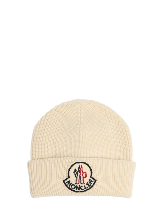 LuisaViaRoma MonclerCappello beanie in cordonetto di lana / logo