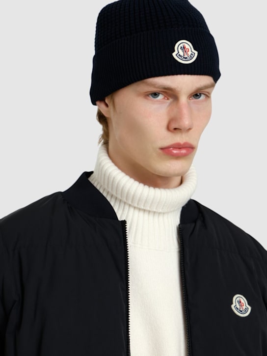 LuisaViaRoma MonclerCappello Beanie In Cotone Con Logo