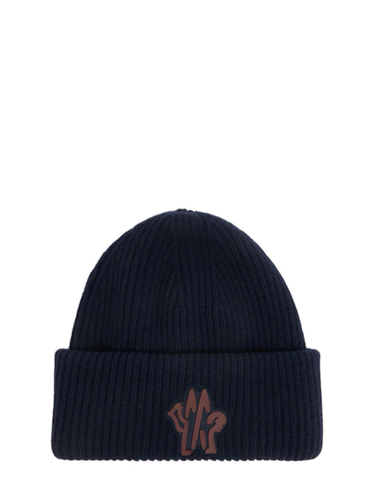 LuisaViaRoma MonclerCappello Beanie In Lana Vergine Monogram