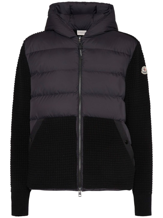 LuisaViaRoma MonclerCardigan imbottito in lana vergine e cashmere