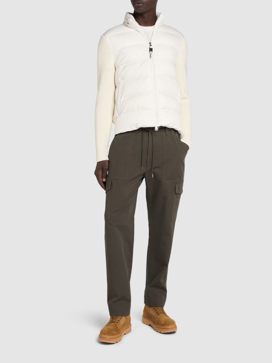 LuisaViaRoma MonclerCardigan Imbottito In Lana Vergine
