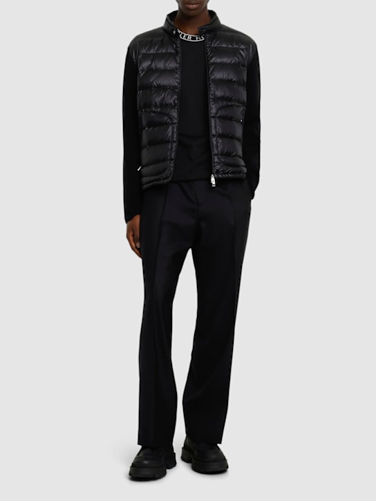 LuisaViaRoma MonclerCardigan In Lana Imbottita Con Zip