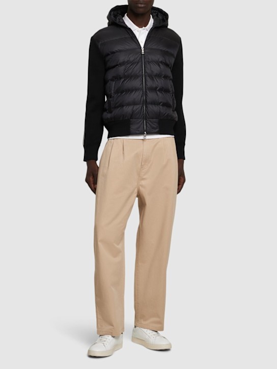 LuisaViaRoma MonclerCardigan In Nylon E Lana Imbottito