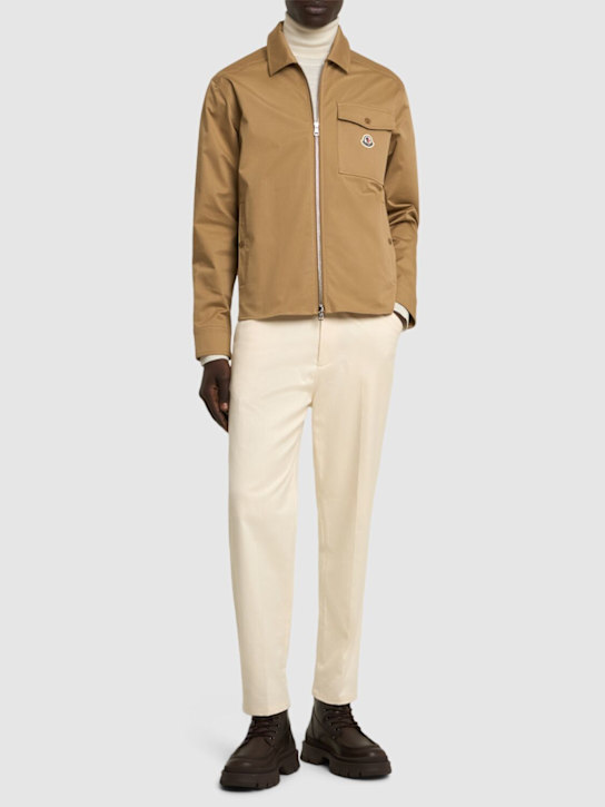 LuisaViaRoma MonclerCotton Blend Gabardine Shirt Jacket