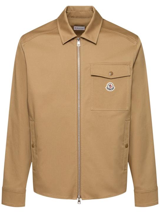 LuisaViaRoma MonclerCotton blend gabardine shirt jacket