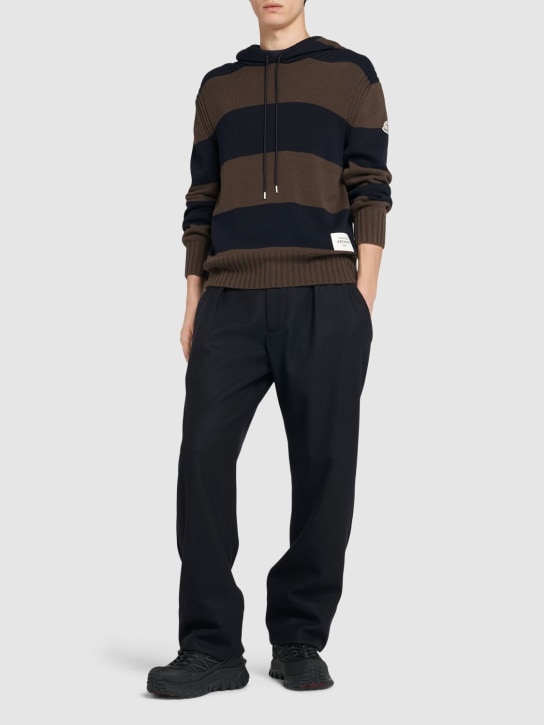 LuisaViaRoma MonclerFelpa In Cotone A Righe / Cappuccio