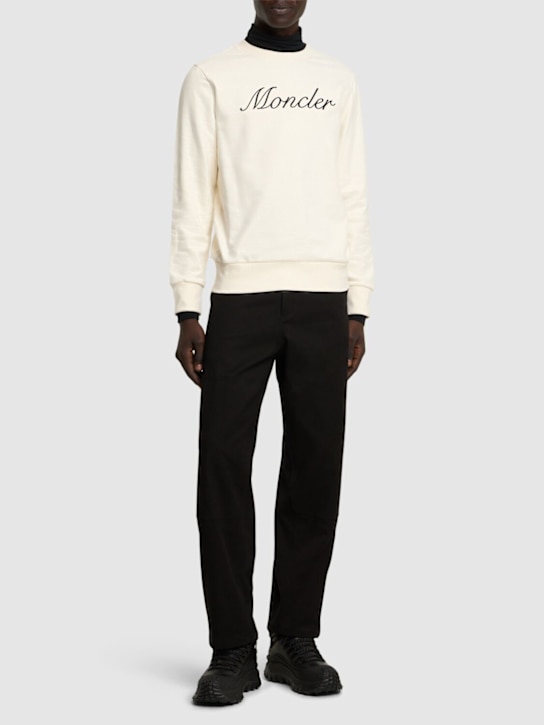 LuisaViaRoma MonclerFelpa In Cotone Con Ricamo Logo