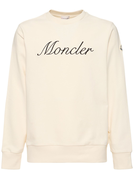 LuisaViaRoma MonclerFelpa in cotone con ricamo logo