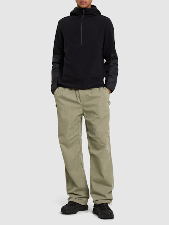 LuisaViaRoma MonclerFelpa In Nylon Con Zip E Cappuccio