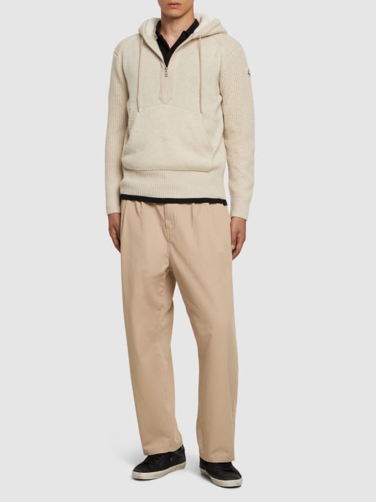 LuisaViaRoma MonclerMaglia In Lana Vergine E Cashmere / Cappuccio