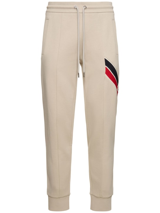 LuisaViaRoma MonclerPantaloni in felpa di cotone / dettaglio tricolore