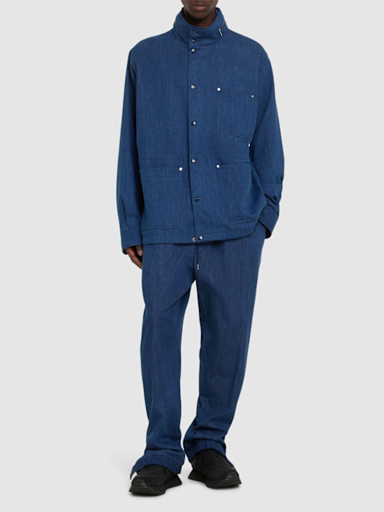 LuisaViaRoma MonclerPantaloni Jogging In Denim Di Misto Cotone