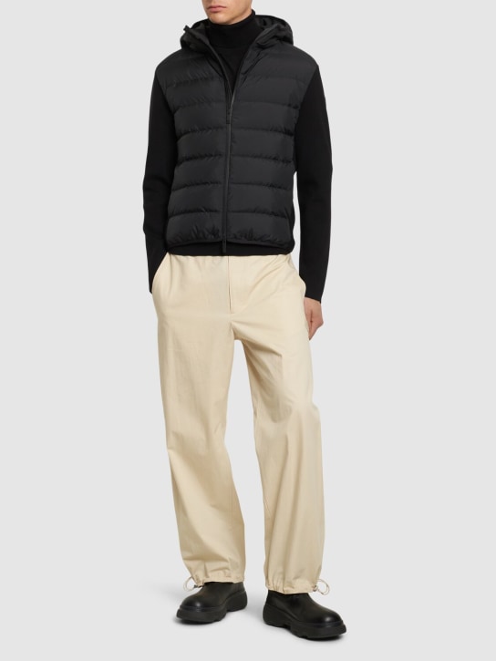 LuisaViaRoma MonclerPiumino Cardigan In Maglia Di Misto Lana