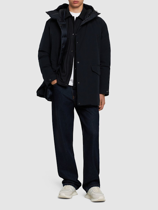 LuisaViaRoma MonclerPiumino Lungo In Techno E Cotone