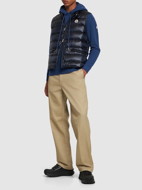 LuisaViaRoma MonclerPiumino Smanicato Gui In Nylon Trapuntato