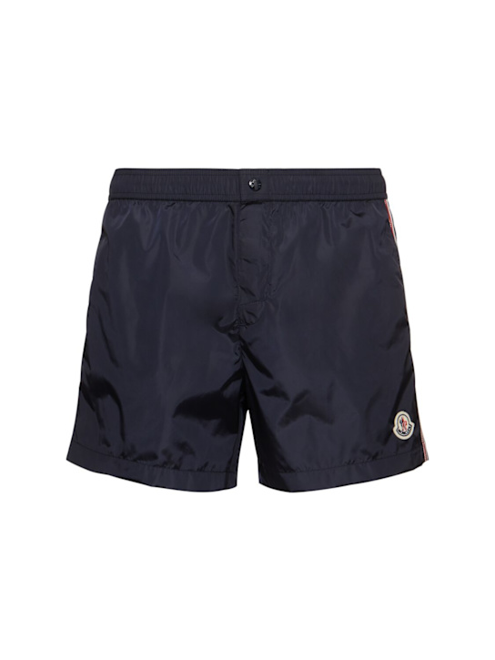 LuisaViaRoma MonclerShorts mare in nylon con profili tricolore