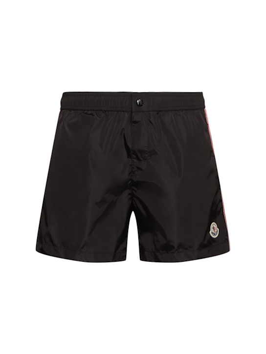 LuisaViaRoma MonclerShorts mare in nylon con profili tricolore
