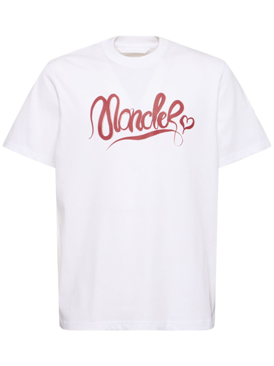 LuisaViaRoma MonclerT-shirt CNY in jersey di cotone pesante