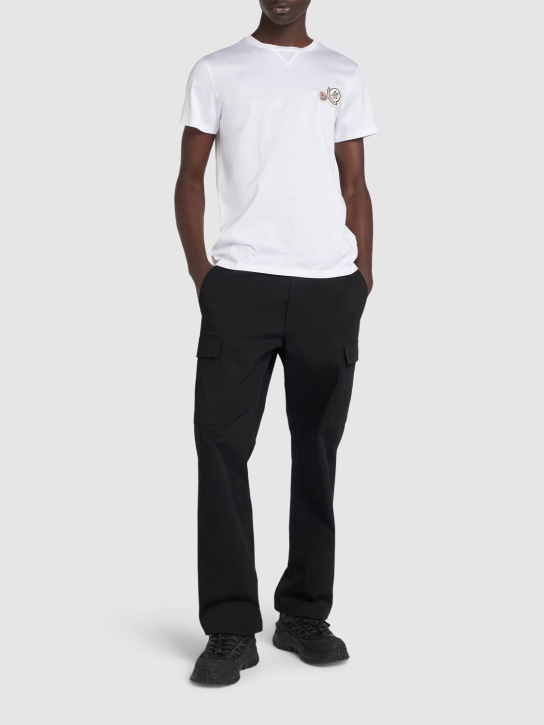 LuisaViaRoma MonclerT-shirt In Cotone Con Logo Doppio