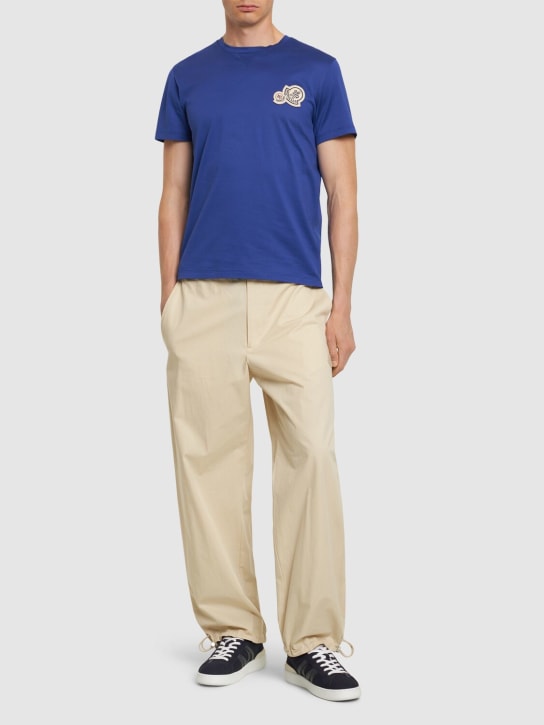 LuisaViaRoma MonclerT-shirt In Cotone Con Logo Doppio