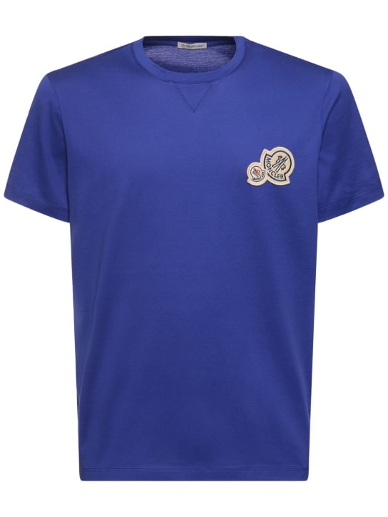 LuisaViaRoma MonclerT-shirt in cotone con logo doppio