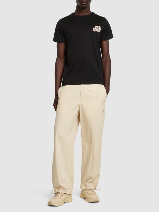LuisaViaRoma MonclerT-shirt In Cotone Con Logo Doppio