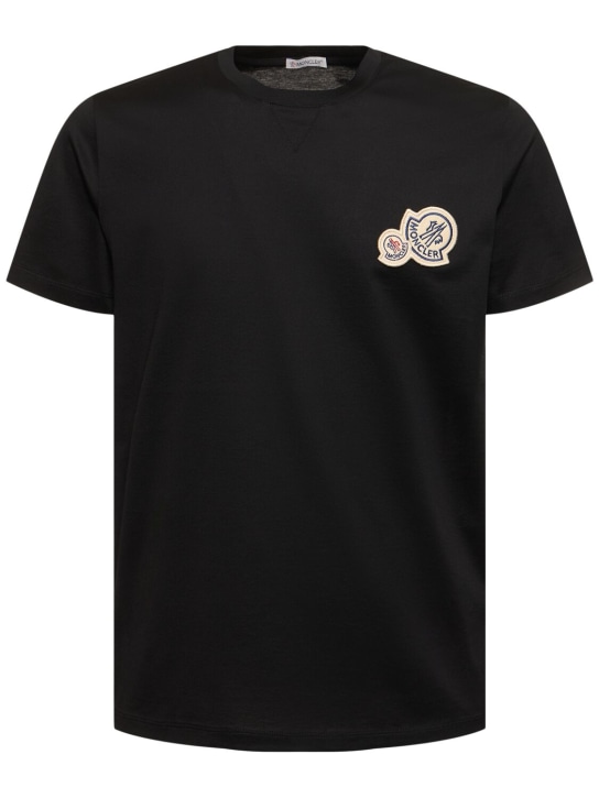 LuisaViaRoma MonclerT-shirt in cotone con logo doppio
