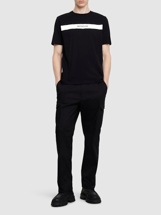 LuisaViaRoma MonclerT-shirt In Cotone Con Logo Gommato